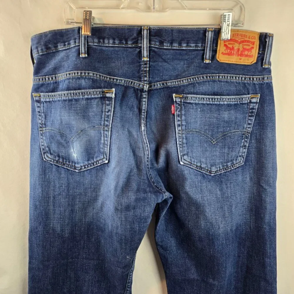Levi's 569 Jeans Mens 38x30 Blue Dark Wash Denim  Loose Straight Baggy Skater